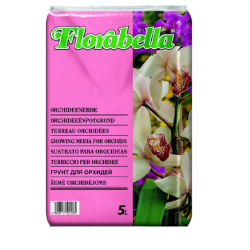Florabella  φλοιός πεύκου χώμα για ορχιδέα 5 Lt